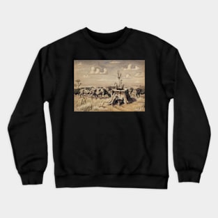 august pasture 1921 - Charles Burchfield Crewneck Sweatshirt